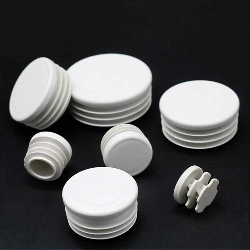 Dia16 19 22 25 28 30 32 38 40 42 45 50 63 70 74 76 80 90 100mm White Round Plastic Blanking End Caps Tube Pipe Inserts Plug Bung