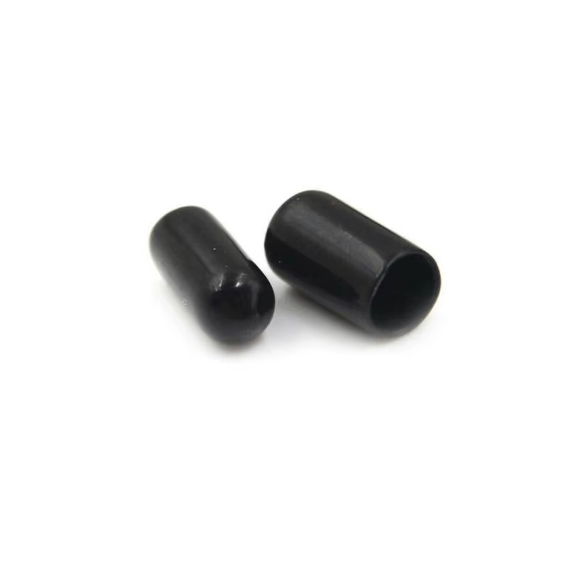 5-50pcs rubber end caps, vinyl end caps with black and red screws, bolts, screws, rubber thread protectors, safety covers
