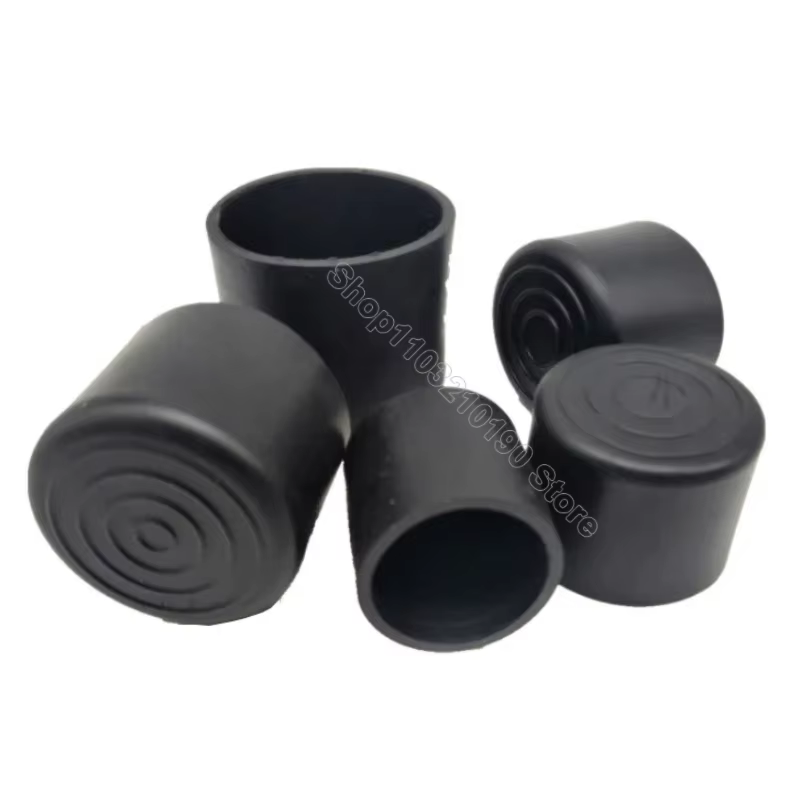 Round Rubber Chair Leg Pad 6/8/10/12/14/16/20/25/30-120mm Furniture Foot Table End Plugs PVC Mute Anti-Skid Floor Protector Caps