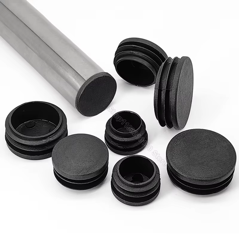 Round Plastic Blanking End Cap 10/12/13/14/15/19/20/22/27/28-140mm Chair Table Feet Cover Tube Pipe Insert Plugs Bungs Stoppers