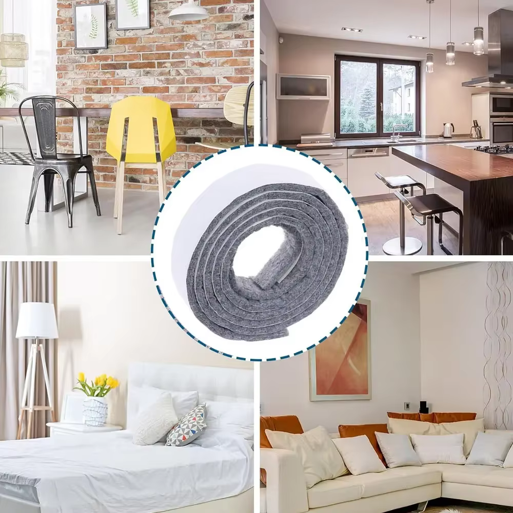 Table Chair Leg Protection Felt Self-adhesive Thickening Felt Foot Pad Cover Shock Absorber Mute Mat Protective Sofa Floor Pad