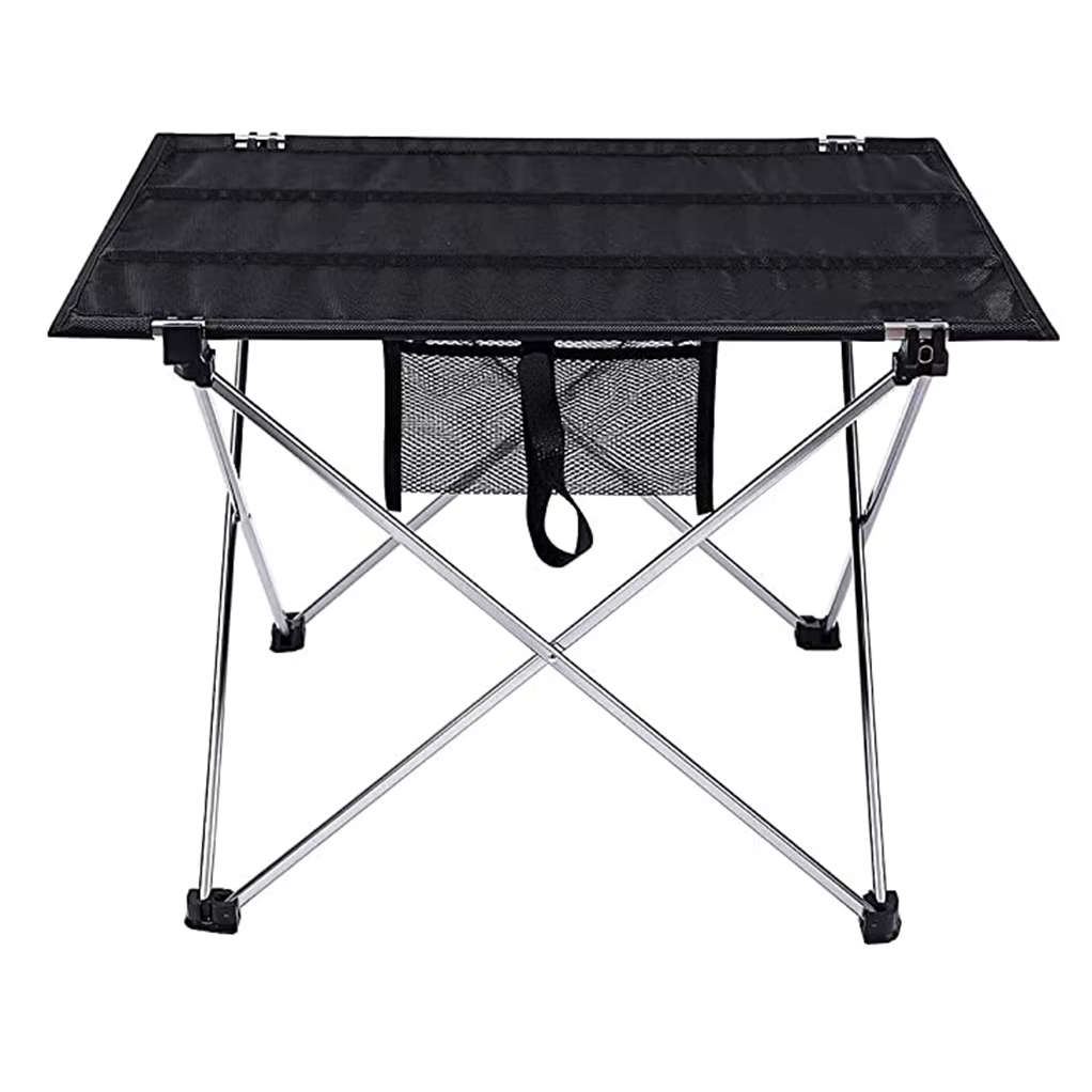 Ultralight Portable Folding Camping Table Compact Roll Up Tables with Carrying Bag for Outdoor Camping Hiking Picnic