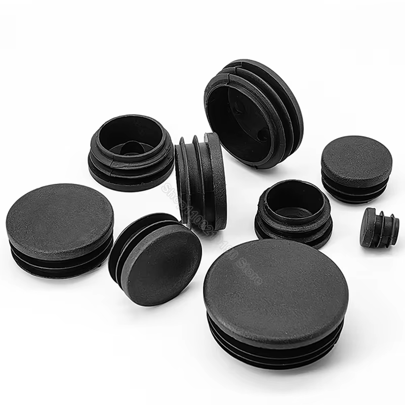 Round Plastic Blanking End Cap 10/12/13/14/15/19/20/22/27/28-140mm Chair Table Feet Cover Tube Pipe Insert Plugs Bungs Stoppers